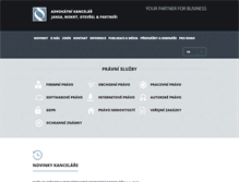 Tablet Screenshot of lawyer.cz